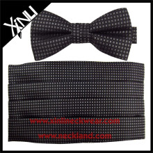 Small Geometrical Custom Made Cummerbund and Bow Tie Set